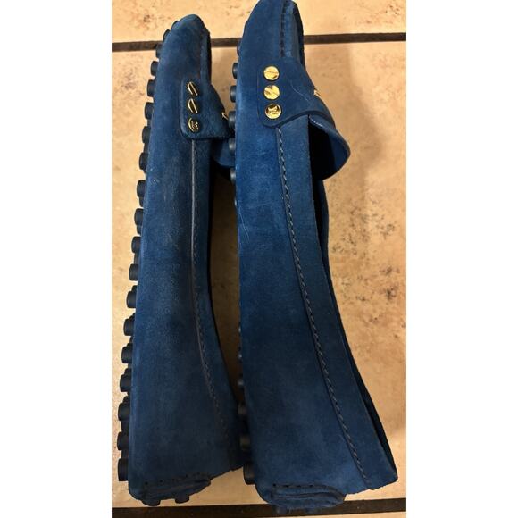 Louis Vuitton Blue Suede Women’s Loafers Size 36.5 (6.5) - Picture 6 of 11